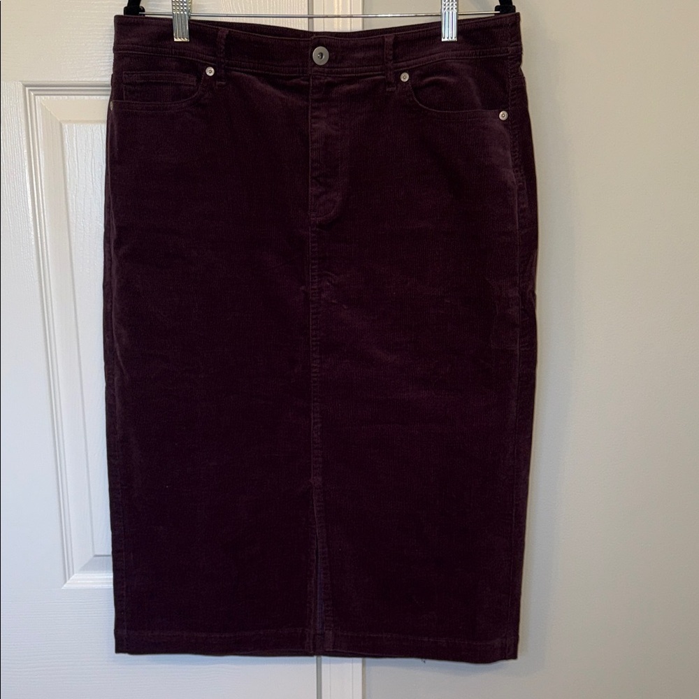 J.Jill corduroy pencil skirt 12 Tall.